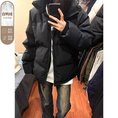 黑色九江羽绒服男款冬季美式痞帅