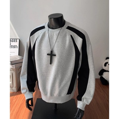 美式解构boxy短款卫衣男秋冬重磅