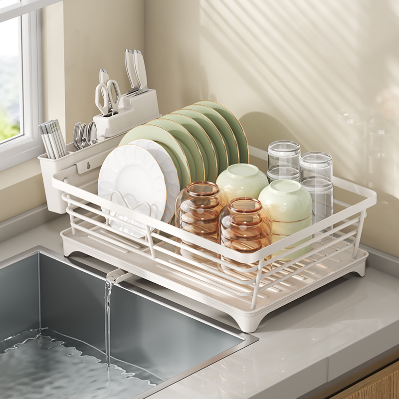 不锈钢厨房沥水碗盘架置物架碗筷餐具收纳架台面简约碗碟架滤水架