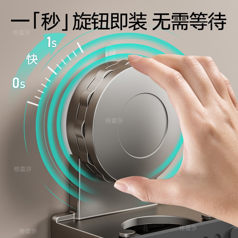 吸盘拖把壁挂夹h拖把架挂钩卫生间置物架浴室拖布夹扫把固定收纳