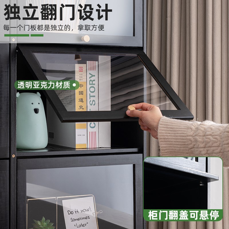 书架落地置物架桌面书柜家用格子柜D客厅简易展示柜儿童绘本架靠