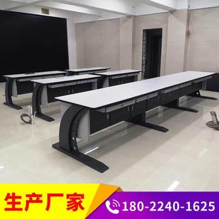 广东机柜 安防监控台操作台中控室控制台单双联三联指挥中心平台
