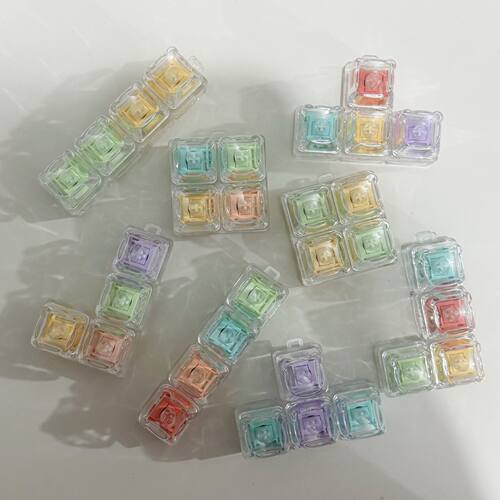 马卡龙色系果冻指尖按压玩具钥匙
