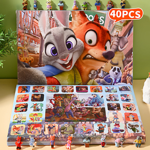 40洞疯狂动物城2洞洞乐公仔摆件盲盒玩具女孩学校周边抽奖戳戳乐