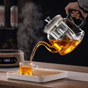 蒸煮壶高硼硅玻璃煮茶壶电陶炉茶具套装 2024新款 加厚蒸茶器电茶炉
