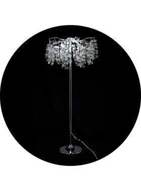 三头冰条水晶铁艺路引灯饰水晶挂钩婚礼迎宾摆件百合花树灯轻奢