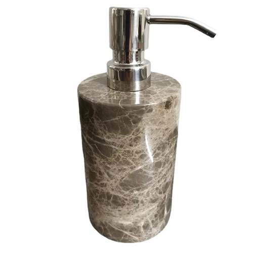 天然大理石圆形乳液瓶酒店用品家居摆件卫浴洗手液洗漱台
