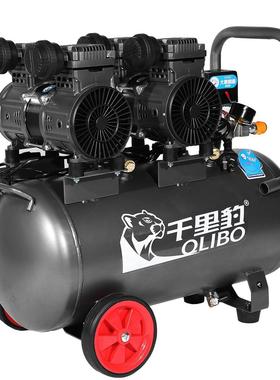 DX13-021300W×2-50L静音无油小型空压机气泵高压木工油漆空