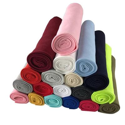 现货21s32s全棉2*2螺纹面料螺口衣服领口袖口下摆卫衣针织罗纹布