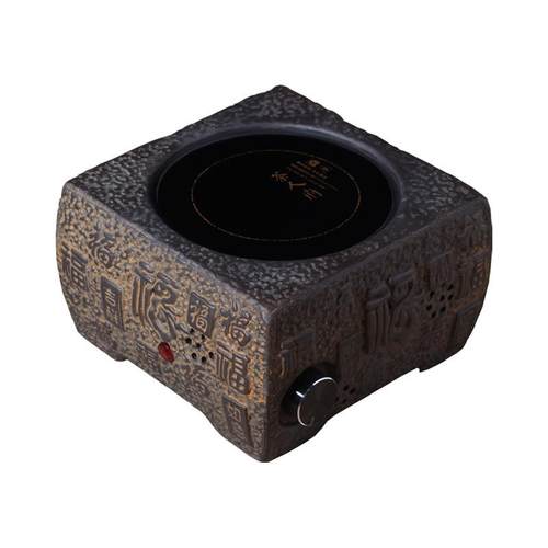 台湾老岩泥电陶炉茶炉陶瓷方形静音煮水煮茶炉陶然炉光波炉茶艺炉