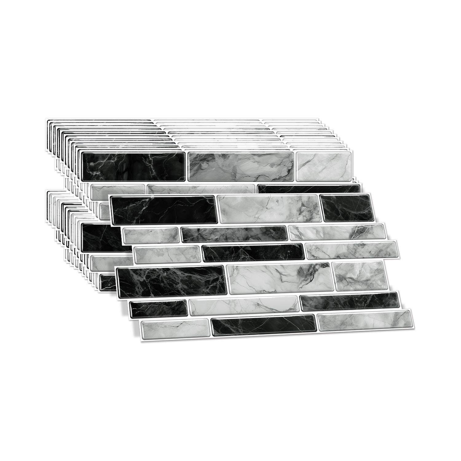 仿真大理石瓷砖墙贴自粘异形PVC墙纸厨房客厅防水壁纸装饰,家居饰品,软装墙贴,淘宝优惠券,粉丝福利购,淘宝优惠卷