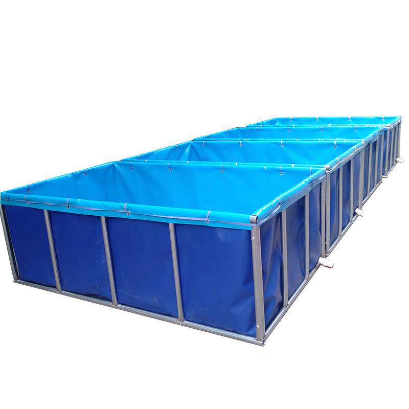 厚帆加布水池鱼鱼池带支架可折叠pvc养鱼帆布池鱼虾养殖大容量池