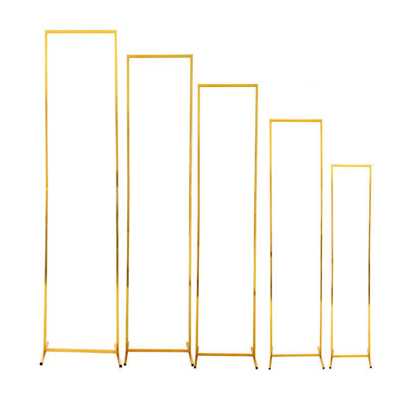 婚道具艺屏风拱架子门背景庆装饰方铁框摆件婚礼布置花架几何路引