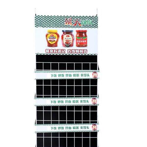 食品促销展架货架端头加粗网格挂架商用展架