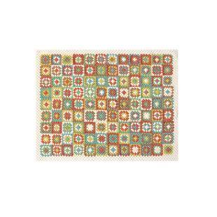 田野拼花毯手工打发时间diy编织毯子钩针毛线团材料包