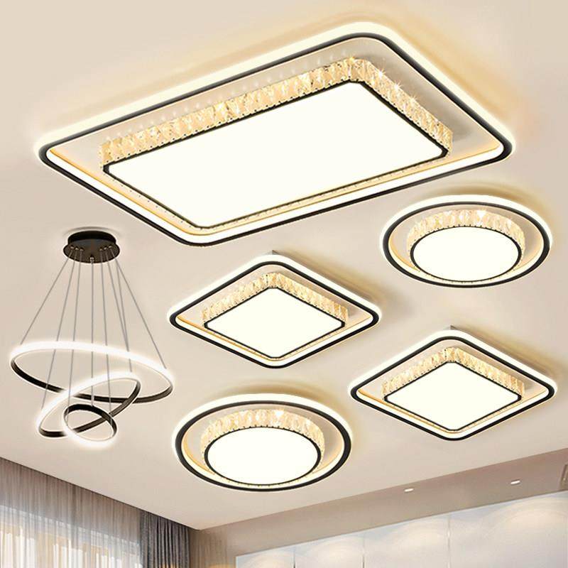 客厅灯2025年新款简约现代大气卧室led吸顶灯水晶灯组合全屋套餐,家装灯饰光源,客厅吸顶灯,淘宝优惠券,粉丝福利购,淘宝优惠卷