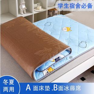 藤席凉席两用床垫家用卧室午休软垫子学生宿舍幼儿园出租屋床褥子