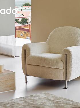 grado格度|汉堡休闲 椅法式覆古客厅阳台单人沙发椅设计师款靠背