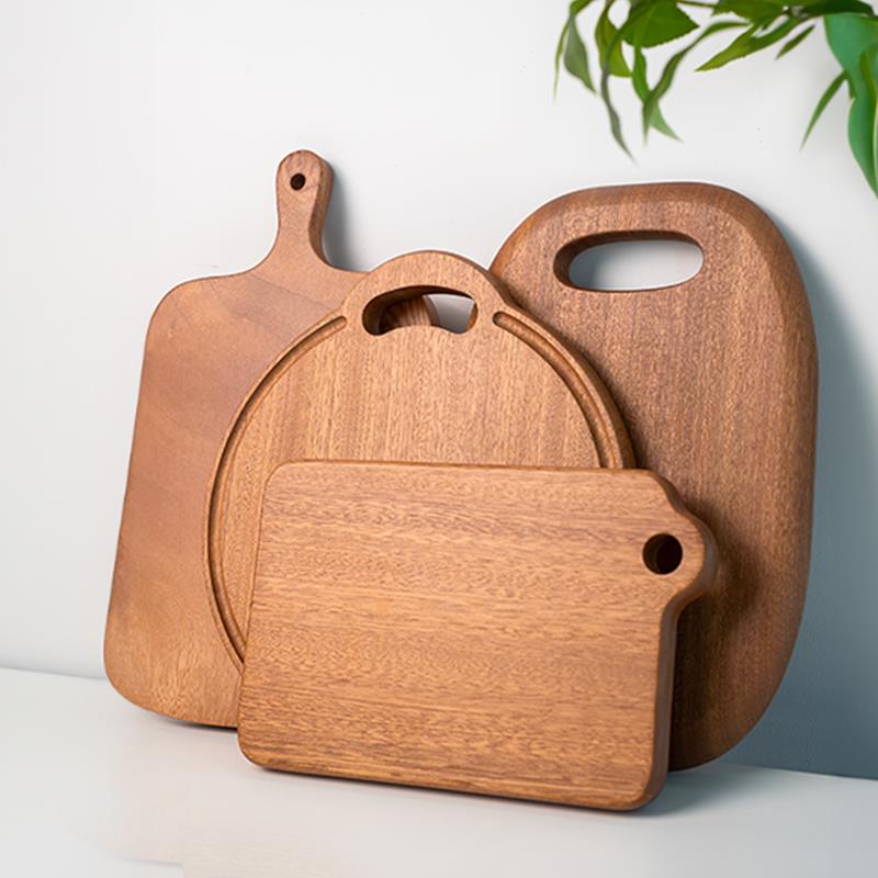 乌檀木抗菌防霉家用菜板实木切菜板小型婴儿辅食板宿舍砧板披萨盘