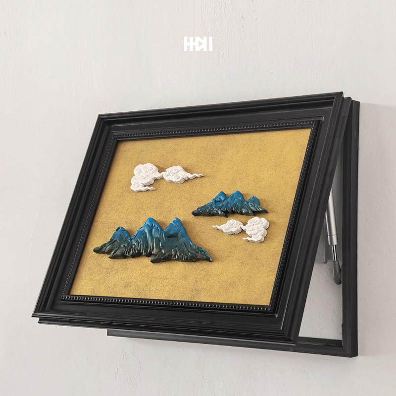 《有靠山》好运平安液压杆电表箱电表盒遮挡水泥立体浮雕装饰画,家居饰品,现代装饰画,淘宝优惠券,粉丝福利购,淘宝优惠卷