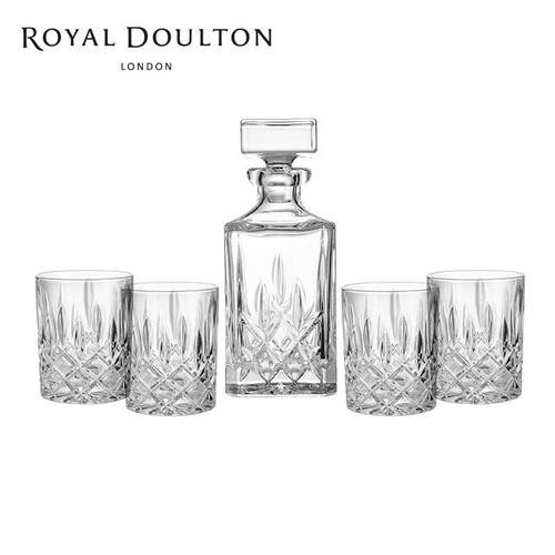 Royal Doulton 皇家道尔顿水晶玻璃威士忌酒杯酒樽套装欧式进口