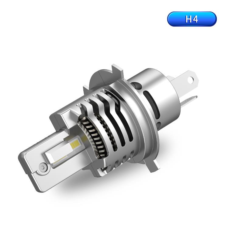 汽车LED大灯H4H7H8H11灯泡超亮前9005无线 线灯泡H9远近光一体1:1