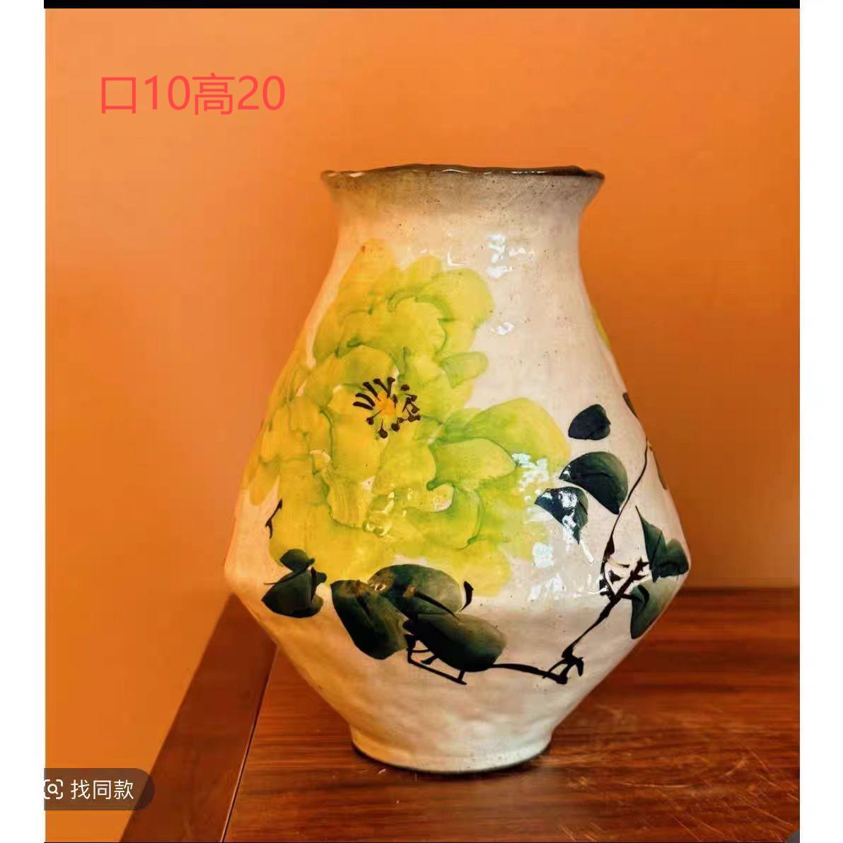 景德镇手工花盆花器家居茶室简约高档摆件Y7060-11