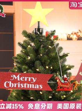 Mr.Christmas圣诞先生款圣诞树装饰灯高级感树顶星发光可旋转装饰