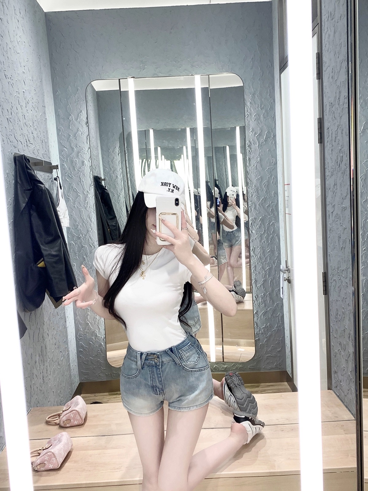 多巴胺短裤高腰丰胯小个子显腿长