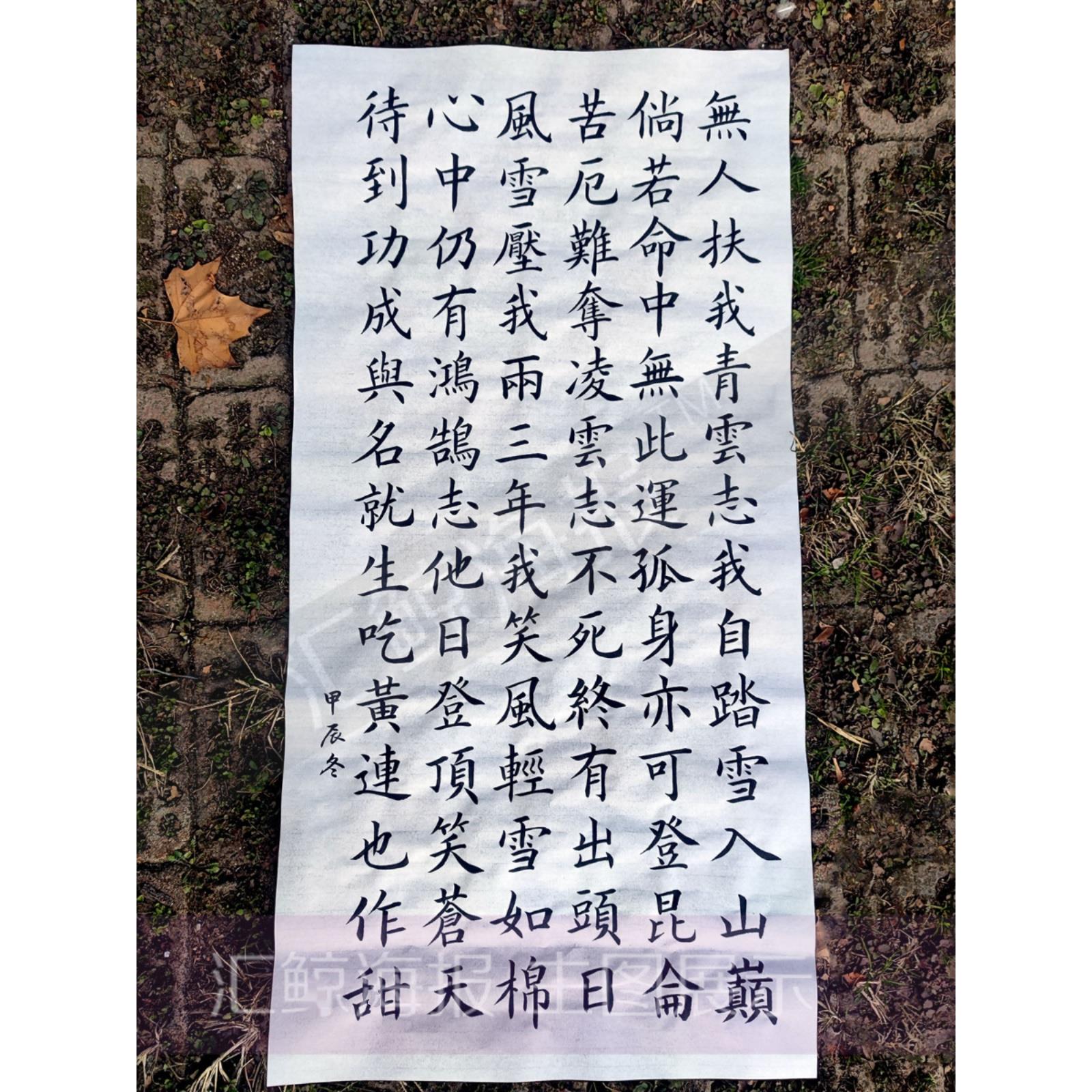 手写书法徐霞客青云志代笔代写欧楷颜楷书真迹原手稿订制毛笔作品