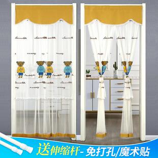 防蚊门帘隔断帘家用免打孔卧室遮挡帘夏天2024新款 夏季 纱帘魔术贴