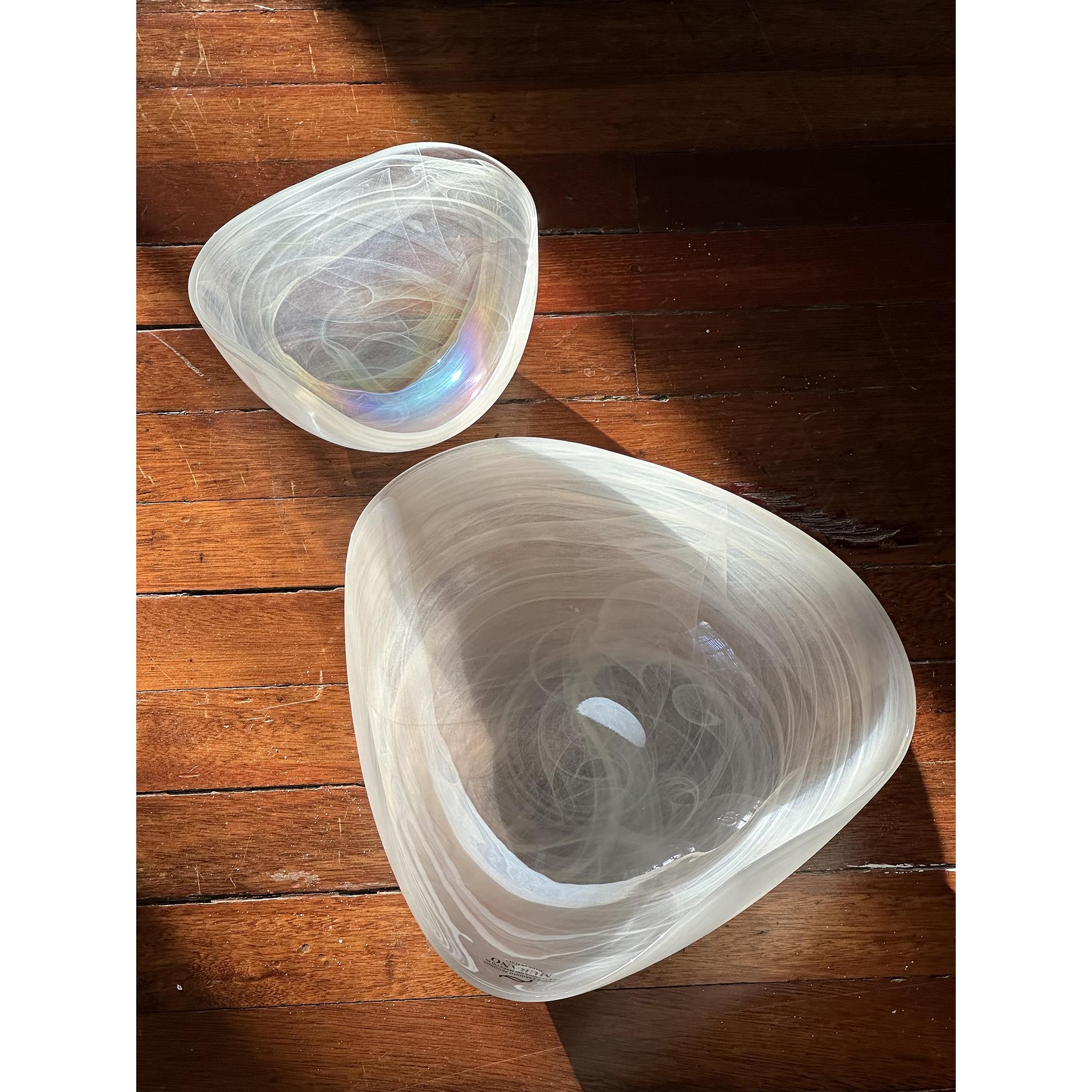 边集EDITOR 意大利Tammaro home TRIS珠光碗穆拉诺玻璃水果盘耐热