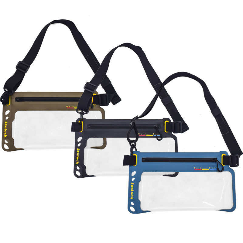 MENS AND WOMENS MOBILE PHONE WATERPROOF BAG RAFTING RIVER SWIMMING WATERPROOF BAG SEASIDE MOBILE PHONE WATERPROOF BAG SHOULDER BAG OUTDOOR WAIST BAG