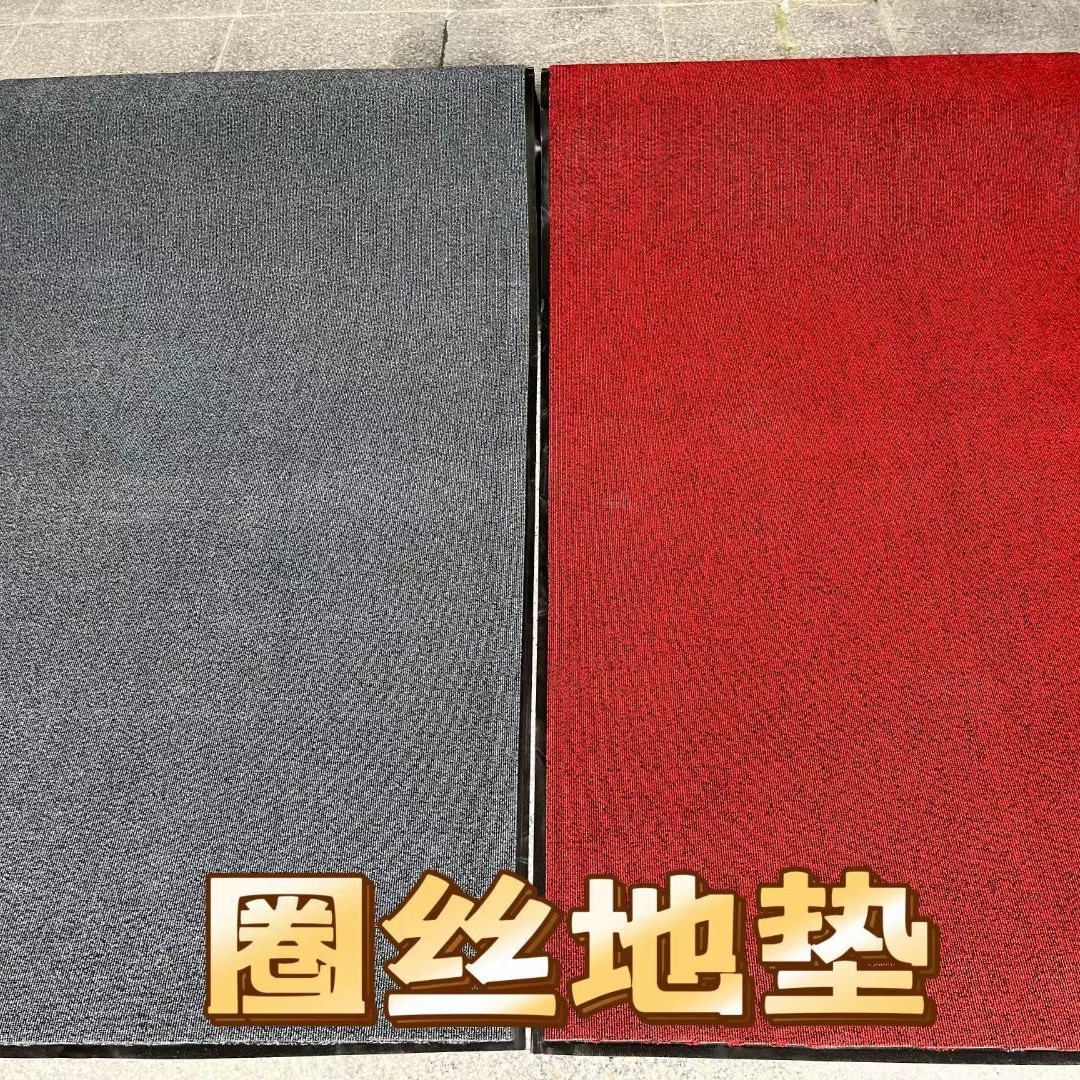 酒店宾馆门口高档圈丝防滑卷材走廊毯条纹地毯硬丝地毯入户刮泥门