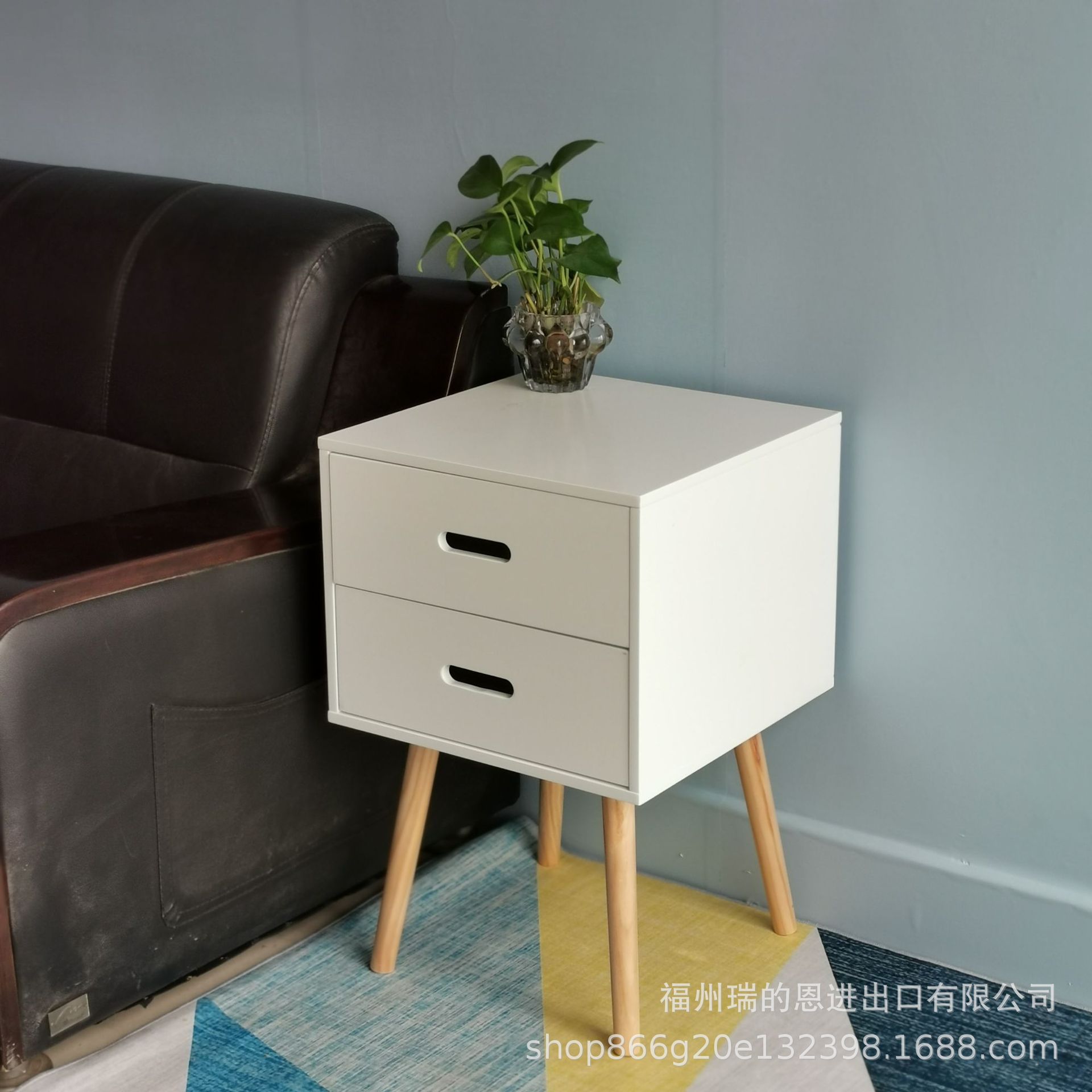 厂家直供小户型出租房简约现代风床头柜卧室储物柜边柜客厅边桌