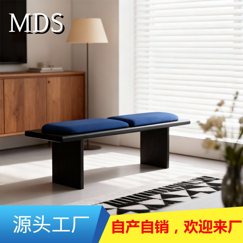 现代简约实木长凳入户玄关白蜡木长凳换鞋凳卧室床尾凳长条凳餐凳