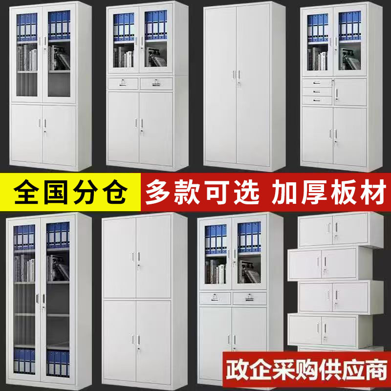 防锈钢制文件柜办公室凭证档案柜 带锁储物柜铁皮财务办公柜