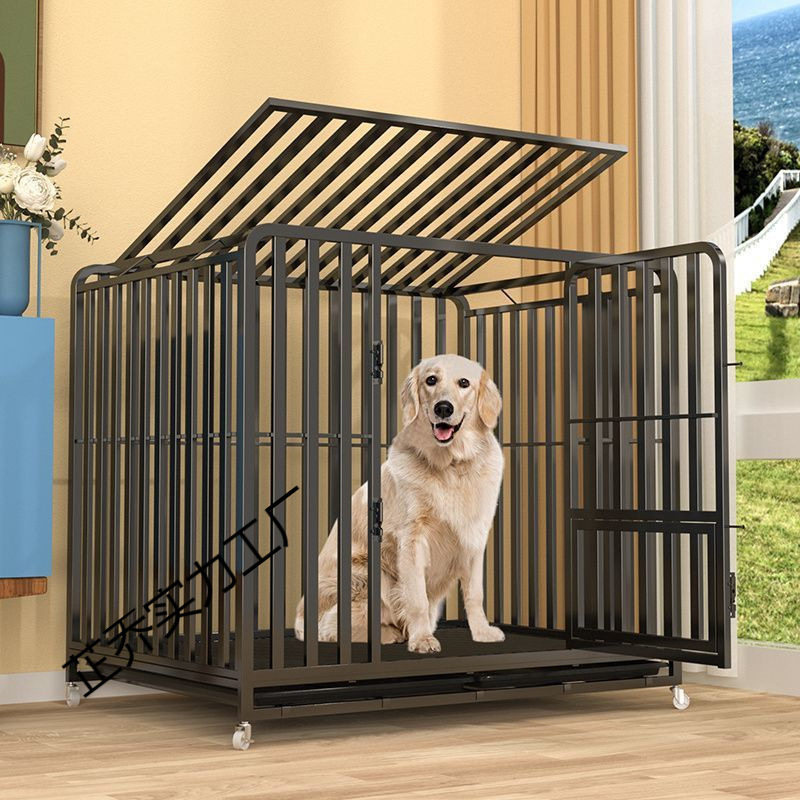 全管狗笼子大型犬中型犬狗笼金毛萨摩耶边牧拉布拉多室内狗笼大型