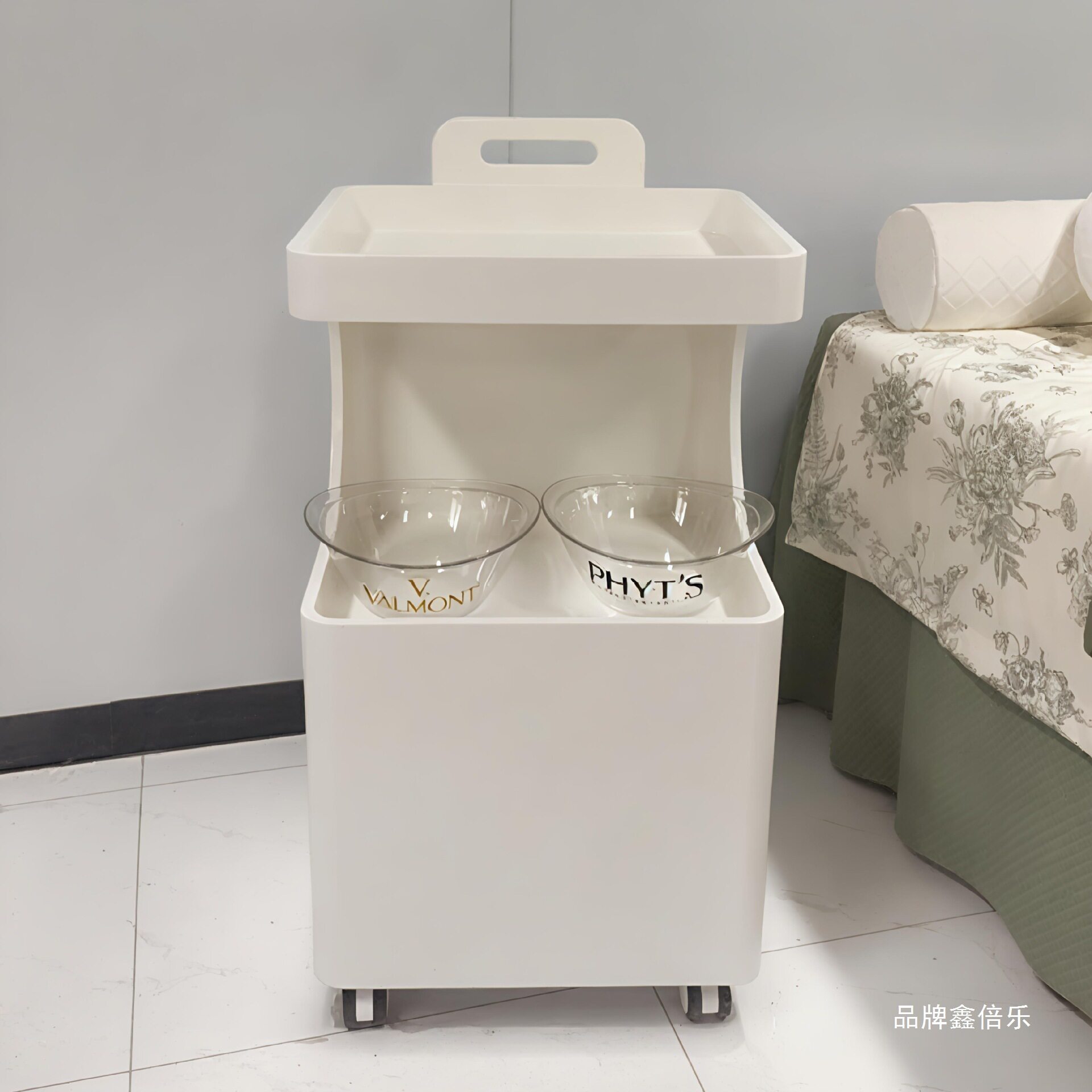 美容院小推车皮肤管理可移动置物H架护理仪器化妆品手推工具标配