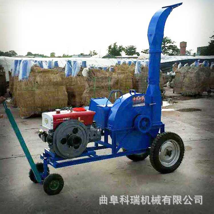 干湿两用铡草机 科瑞3吨家用打草揉丝机 柴油款青储粉碎切草机