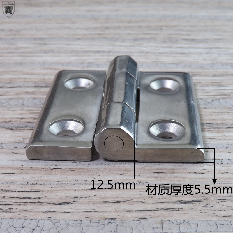安望60X60重型工业合页 加厚配电箱电柜铰链精铸重型平开合页折页