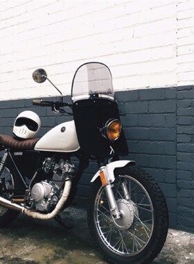 太子 摩托车 前挡风玻璃GZ150-A 改装风挡 银钢前挡风板