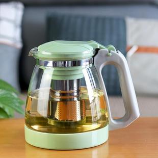 大容量家用加厚耐热玻璃茶壶耐高温滤网水壶单壶茶花茶泡茶壶茶具