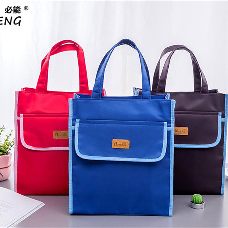 方形时尚饭盒袋便当包学生小补习手提韩版包布艺帆布防水袋大小号