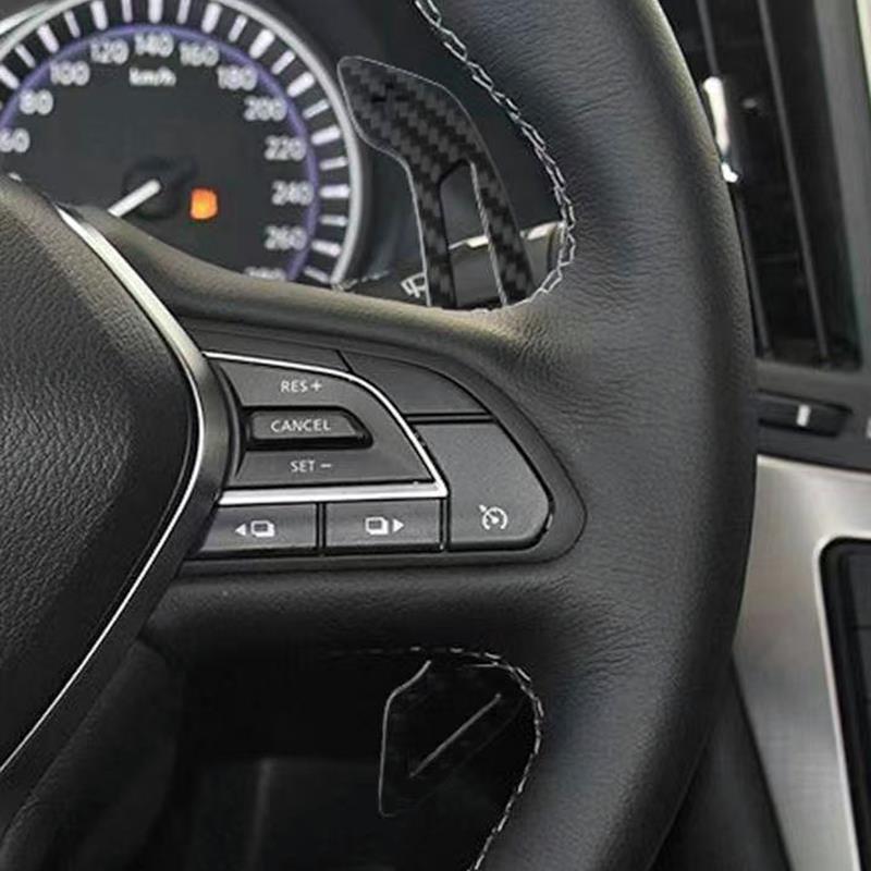 适用于英菲尼迪QX50 Q50L Q60碳纤维磁吸拨片改装方向盘换挡拨片