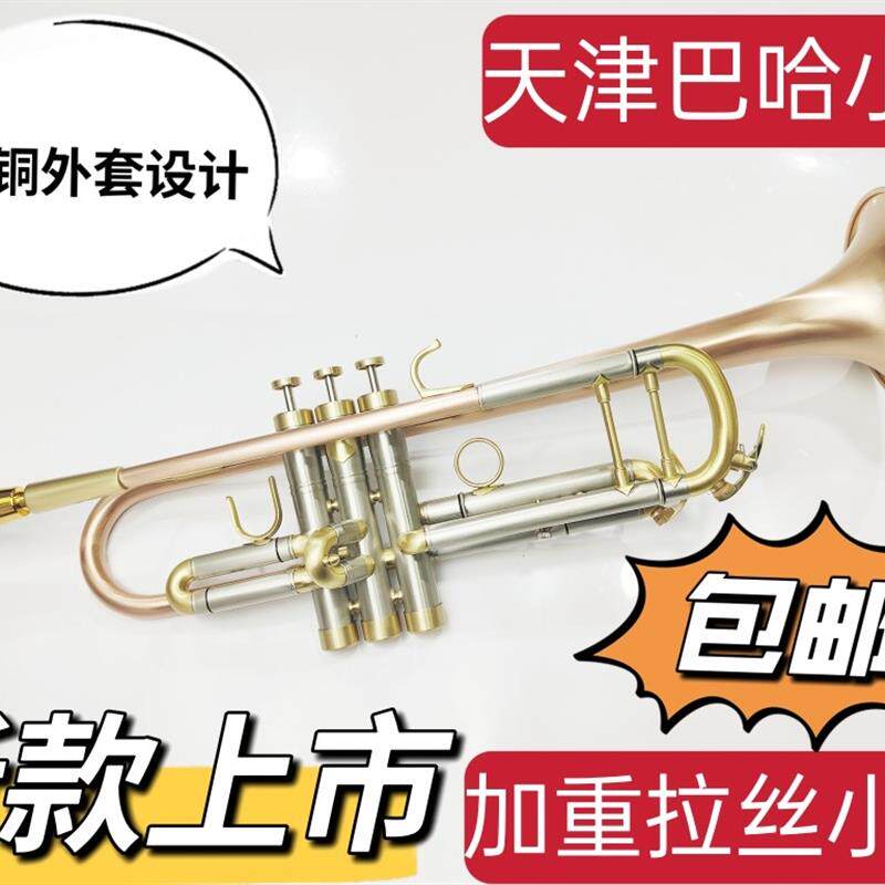 巴哈天津小号乐器加重小号乐器降B调磷铜小号专业演奏款巴哈小号