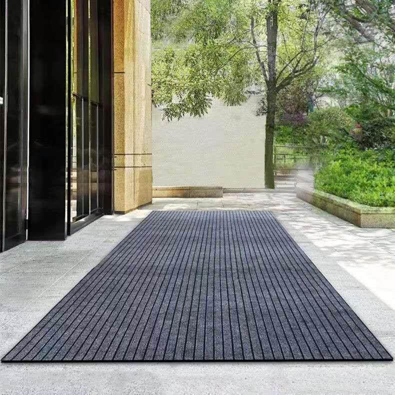 1.6米宽商用地毯防滑除尘吸水商场超市门口地垫160公分厘米七条纹