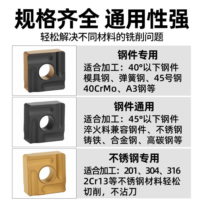 霍卡方形外圆刀片SNMG120408系列不锈钢钢用数控车床铸铁车刀片