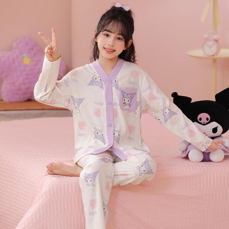 露比立领长袖睡衣儿童鼻专用炎扩胸空调服薄款夏季女护颈助眠男gx