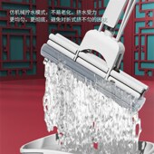 替 滚轮免手洗海绵地拖插入式 瑞丽达38CM大号插入式 吸水胶棉拖把